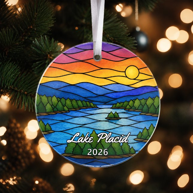 Enfeite de Acrílico Personalizado Lake Placid, Per (Criador carregado)