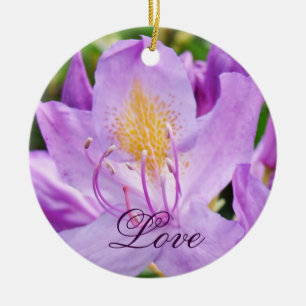 Enfeite de Amor Lavanda Roxa Enfeites de Árvore