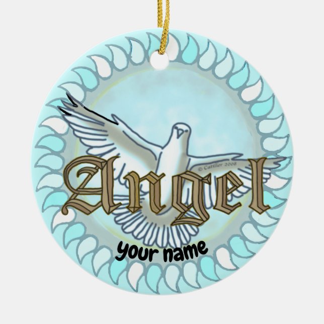  Enfeite de Anjo Pombo  (Frente)