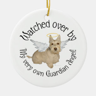 Enfeite de Anjo Scottish Terrier Wheaten