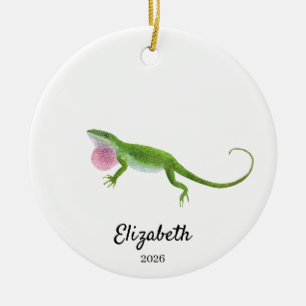Enfeite de Anolis Verde, Lembrança de Natal Person