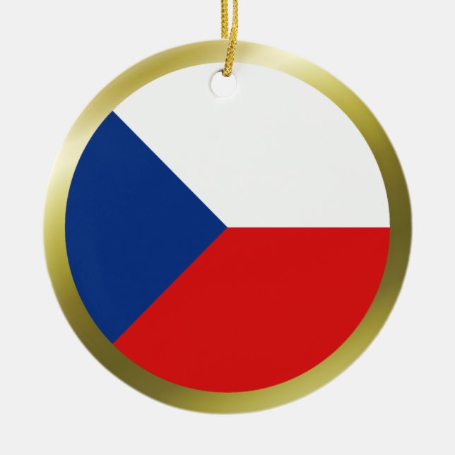 Enfeite de Bandeira da Chéquia (Frente)