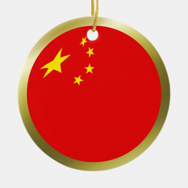 Enfeite de Bandeira da China (Frente)