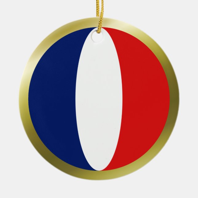 Enfeite de Bandeira da França (Frente)