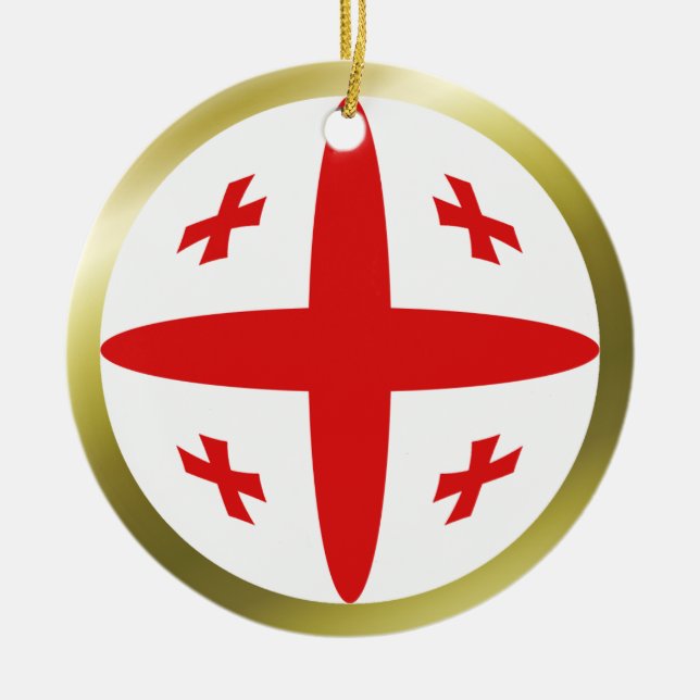Enfeite de Bandeira da Geórgia (Frente)