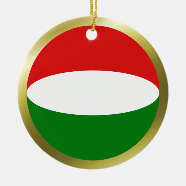 Enfeite de Bandeira da Hungria (Frente)