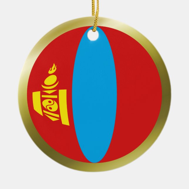 Enfeite de Bandeira da Mongólia (Frente)