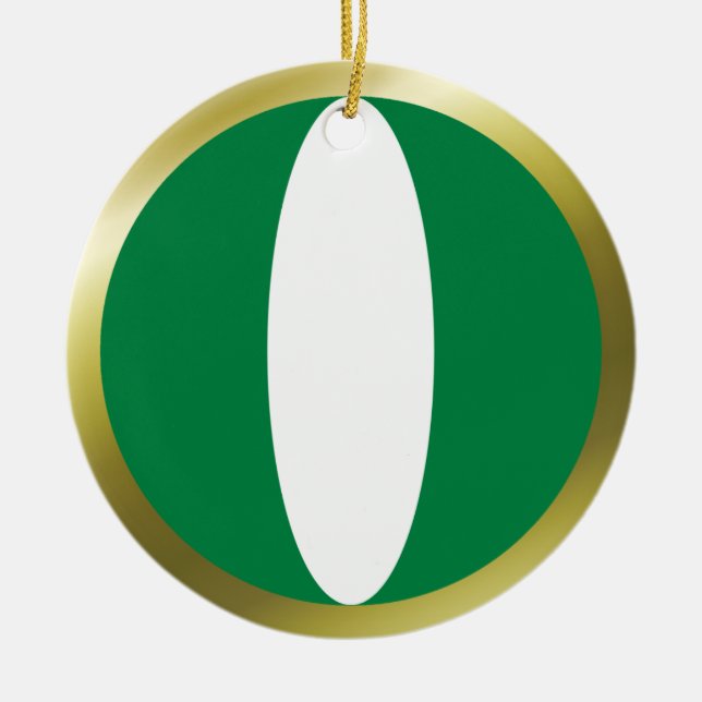 Enfeite de Bandeira da Nigéria (Frente)
