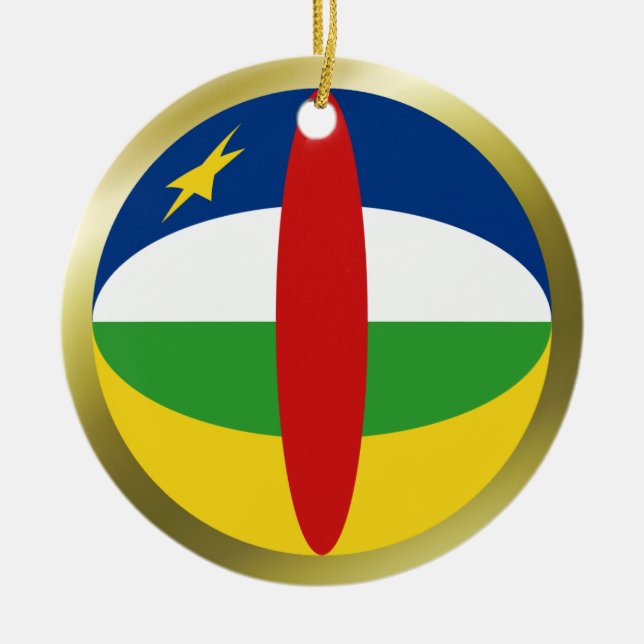 Enfeite de Bandeira da República Centro-Africana (Frente)