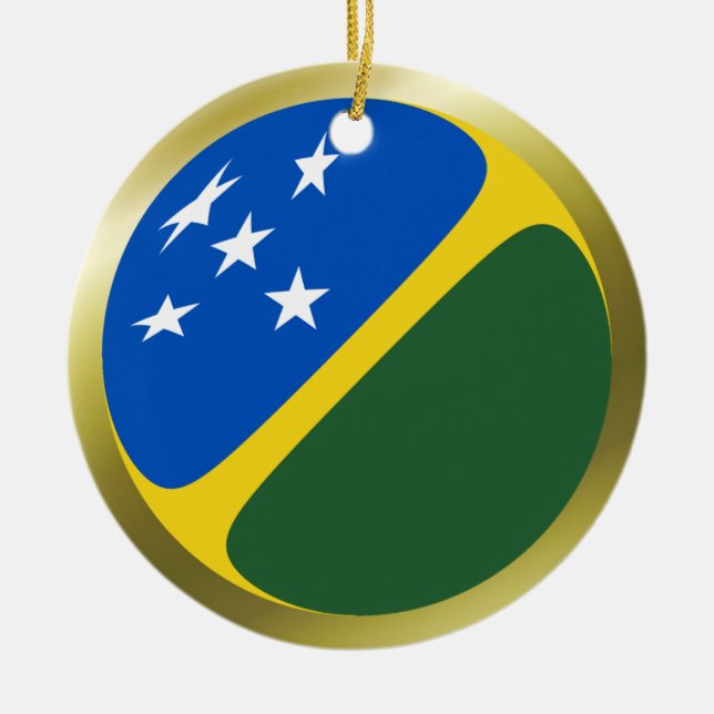 Enfeite de Bandeira das Ilhas Salomão (Frente)