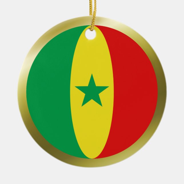 Enfeite de Bandeira do Senegal (Frente)