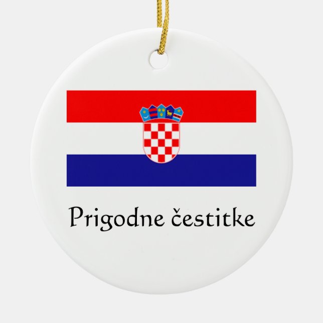 Enfeite de Boas Festas Croata (Frente)