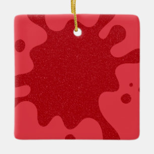 Enfeite de Borrifo Vermelho Tomate Personalizado