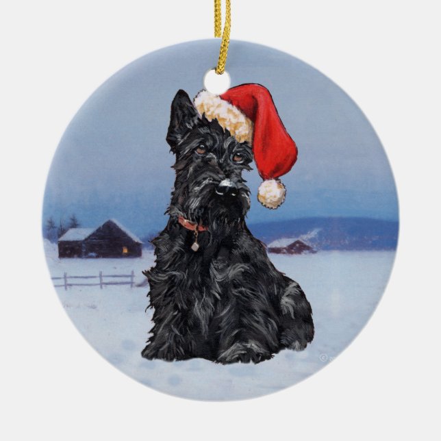 Enfeite de Cachorro Scottie (Frente)