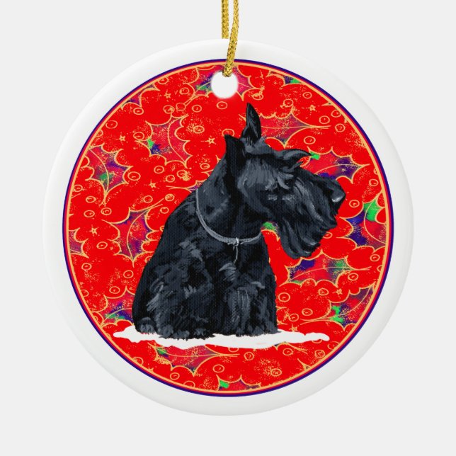 Enfeite de Cachorro Scottie (Frente)