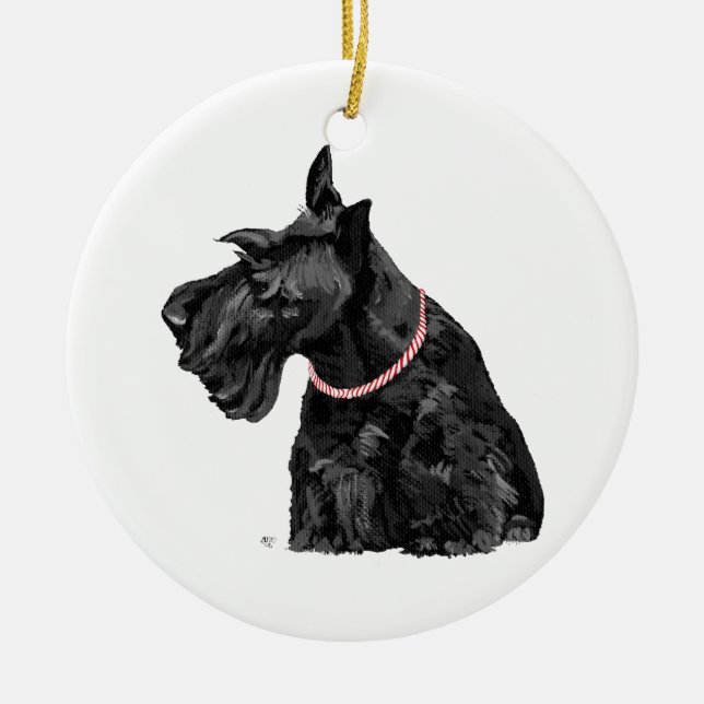 Enfeite de Cachorro Scottie (Frente)