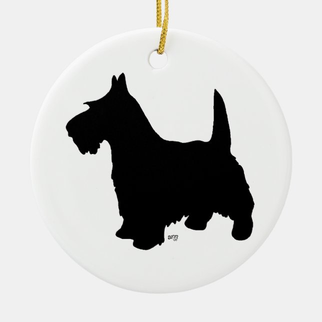 Enfeite de Cachorro Scottie (Frente)