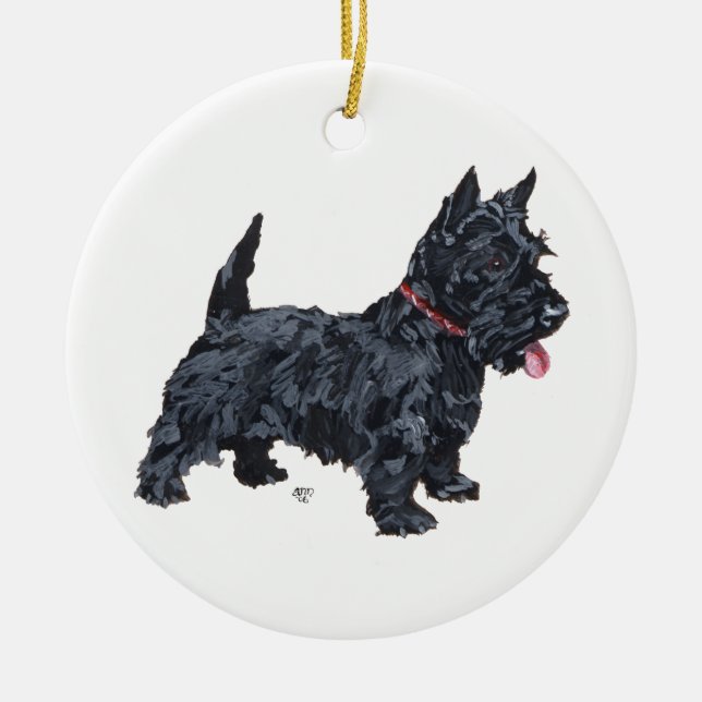 Enfeite de Cachorro Scottie (Frente)