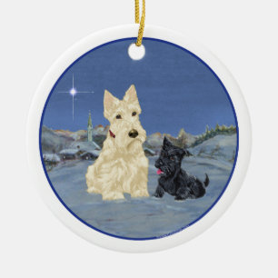 Enfeite de Cão Scottie Trigo