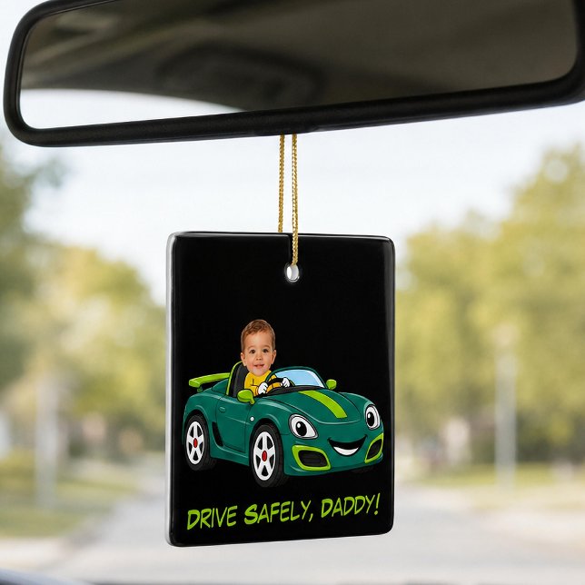 Enfeite de carro de desenho animado personalizado  (Criador carregado)