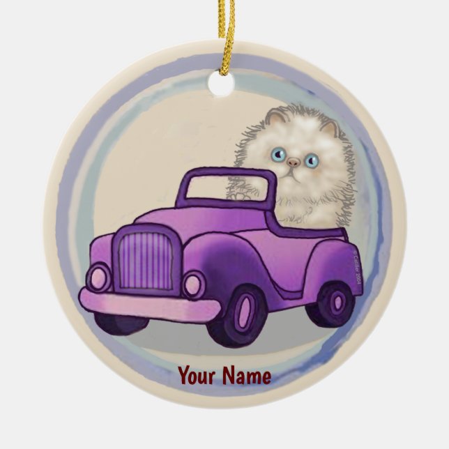 Enfeite de carro de gato himalaio (Frente)