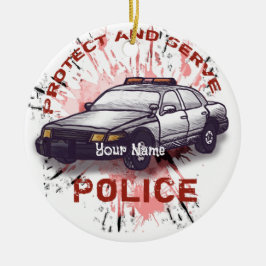 Enfeite de Carro de Polícia