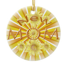 Enfeite de cerâmica Daisy Nova Mamãe