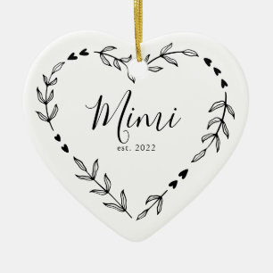 Enfeite de Cerâmica de Natal Mimi Ano Est.