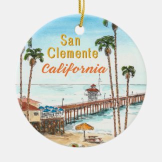 Enfeite de Cerâmica de San Clemente Califórnia