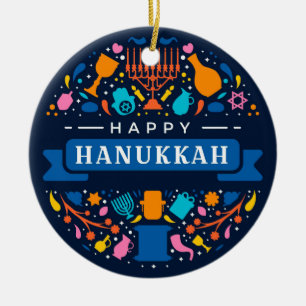 Enfeite de Cerâmica do Hanukkah