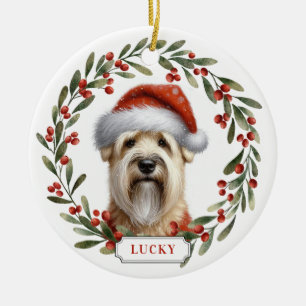 Enfeite de Cerâmica do Terrier Wheaten de Capa Mac