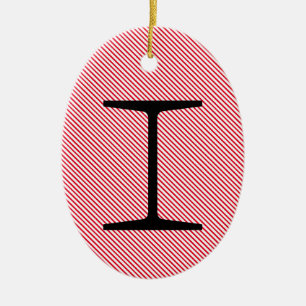 Enfeite de Cerâmica em Forma de Viga de Aço