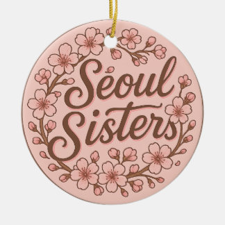 Enfeite de Cerâmica Memória de Viagem Seoul Sister