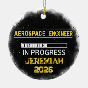 Enfeite de Cerâmica para Futuro Engenheiro Aeroesp