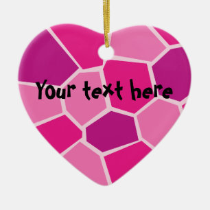 Enfeite de cerâmica personalizado coração quebrado