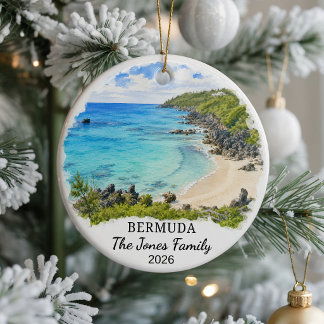 Enfeite de Cerâmica Personalizado das Bermudas, Ca