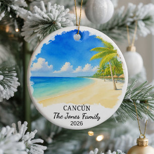 Enfeite de Cerâmica Personalizado de Cancún, Perso