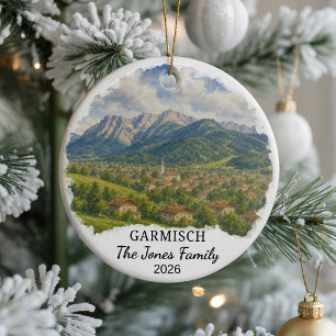 Enfeite de Cerâmica Personalizado de Garmisch-Part