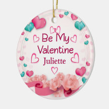 Enfeite de Cerâmica Personalizado Seja Meu Namorad