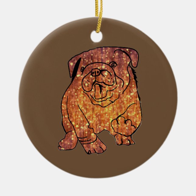 Enfeite de Círculo Bulldog (Frente)