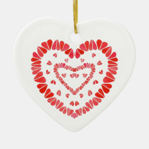 Enfeite de Coração de Cerâmica SWEET HEARTS