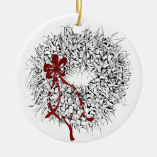 Enfeite de Coroa de Folha de Ti Mele Kalikimaka