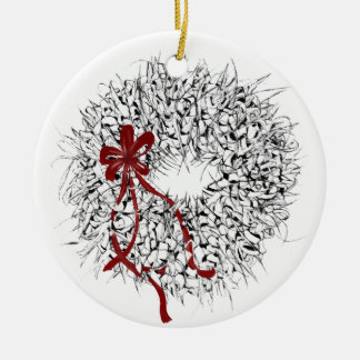 Enfeite de Coroa de Folha de Ti Mele Kalikimaka