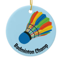 Enfeite de Design de Peteca de Badminton