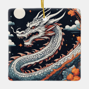 enfeite de dragão noturno