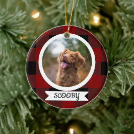 Enfeite de estimação clássico de xadrez de Buffalo