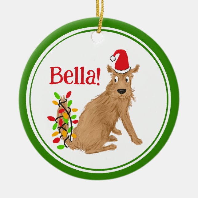 Enfeite de estimação humor engraçado cachorro fofo (Frente)