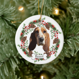 Enfeite de estimação personalizado para cão Basset