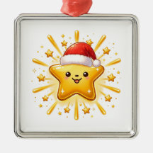 Enfeite de Estrela de Natal Fofo