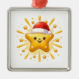 Enfeite de Estrela de Natal Fofo